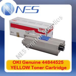 OKI Genuine 44844525 YELLOW Toner Cartridge for C831/C831n/C831dn (10K)